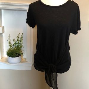 All Saints Black Short Sleeve Tee
